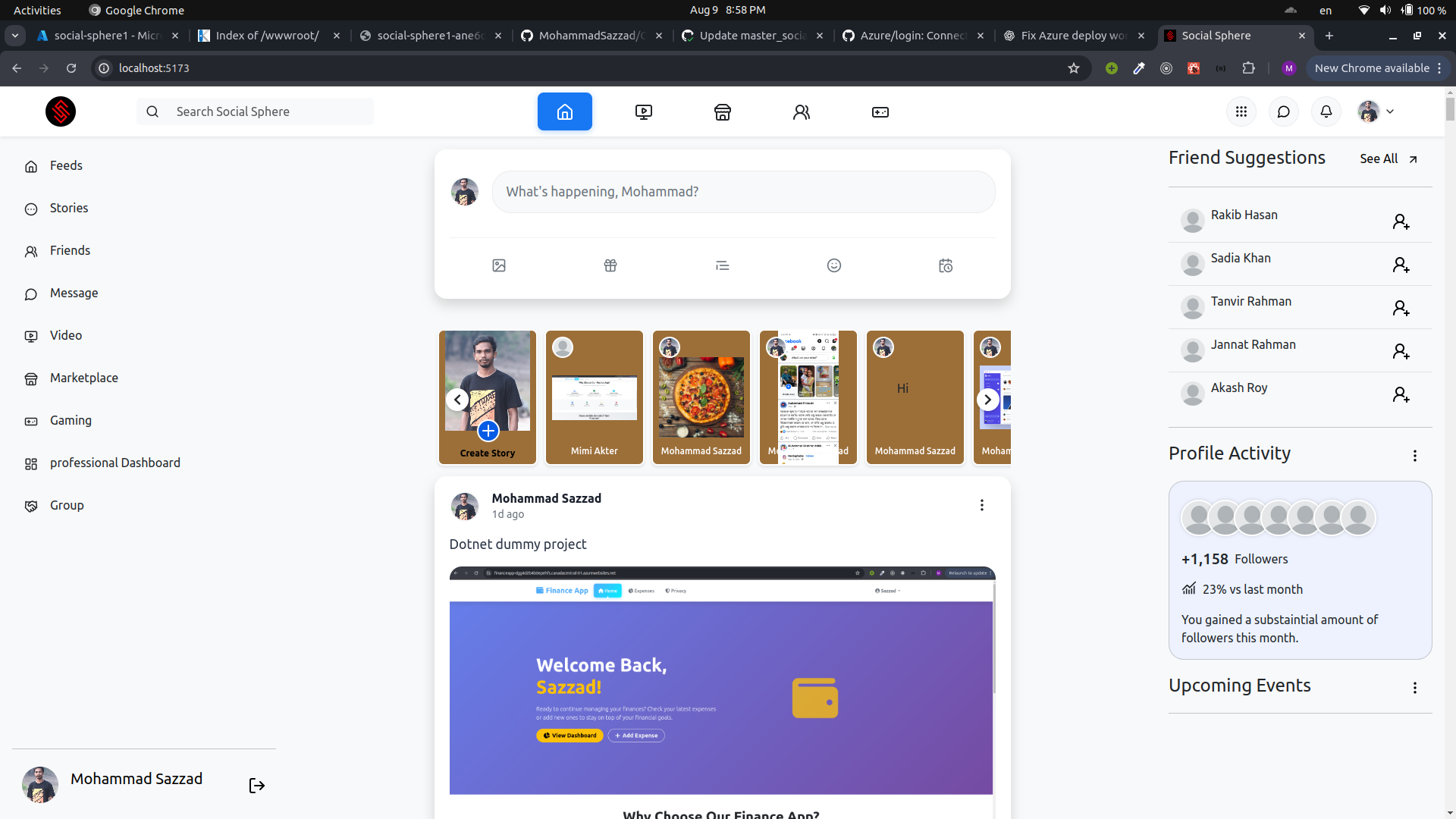 Social Sphere Screenshot